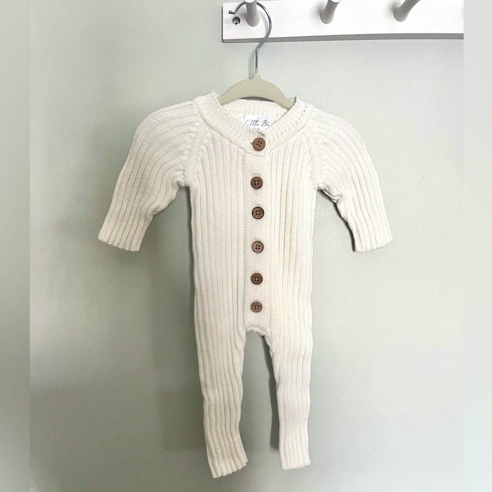 Little B’s Nursery Knitted Cotton Ribbed Romper 0-3M (NWOT)